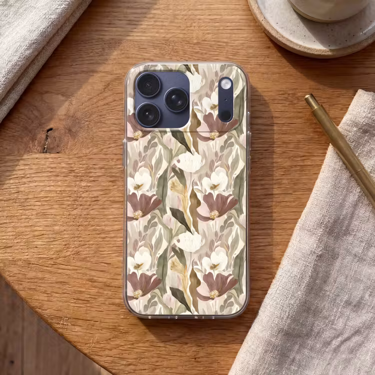 Telefoonhoesje Softcase - Bloemen - Aquarel - Kleurrijk — 2