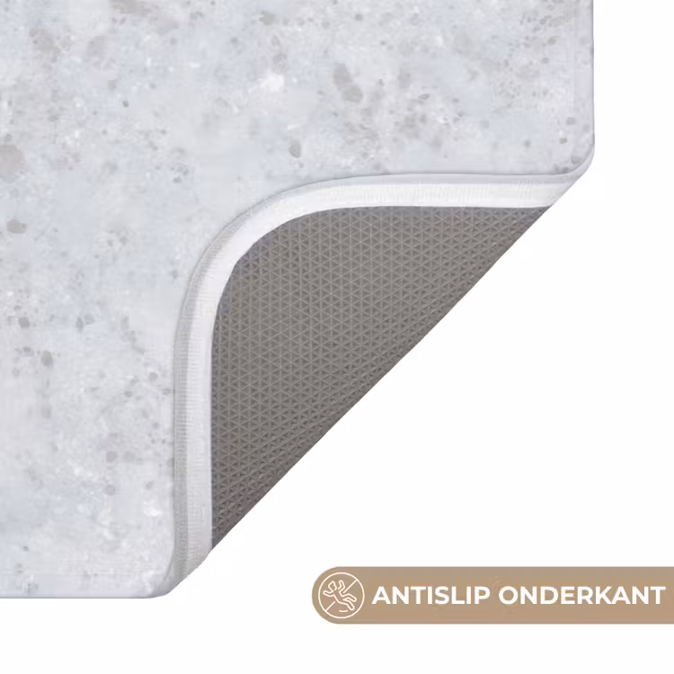 Badmat - Grijs - Terrazzo-effect - Beton — 3