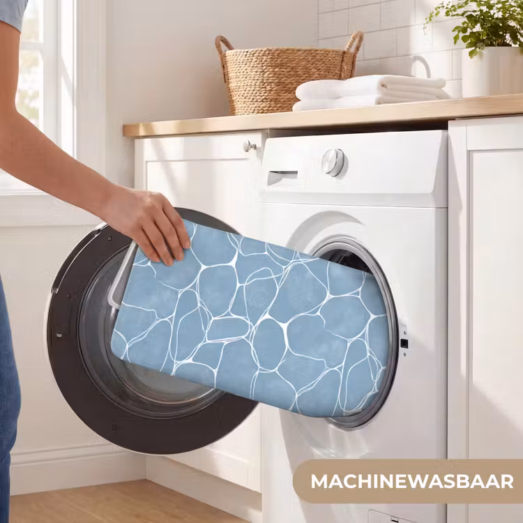Badmat - Organisch - Patroon - Blauw — 7