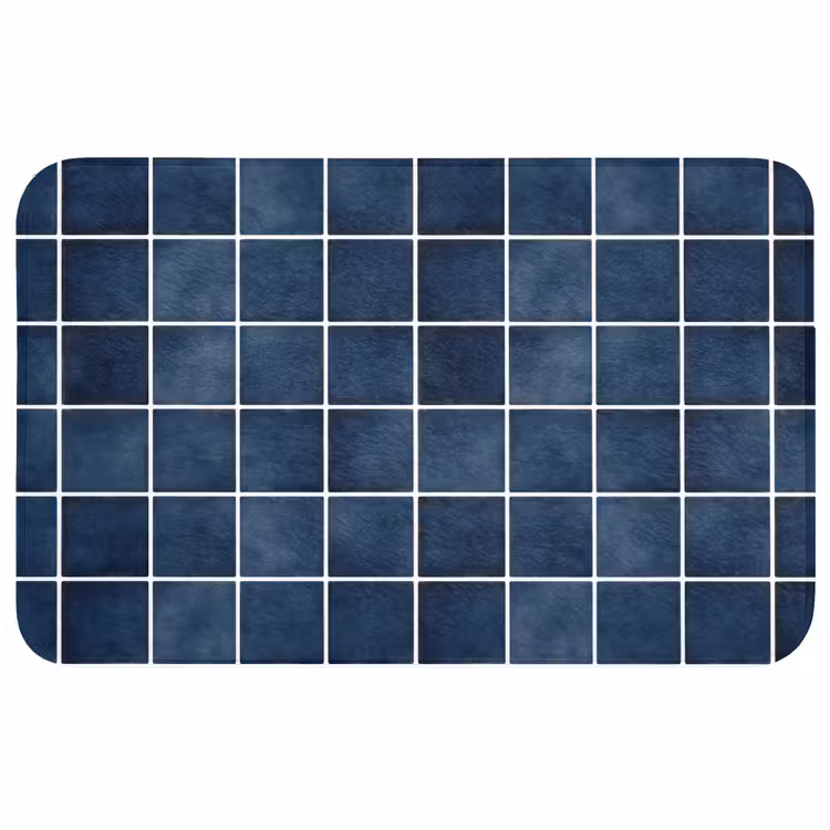 Badmat - Tegel - Modern - Blauw — 1
