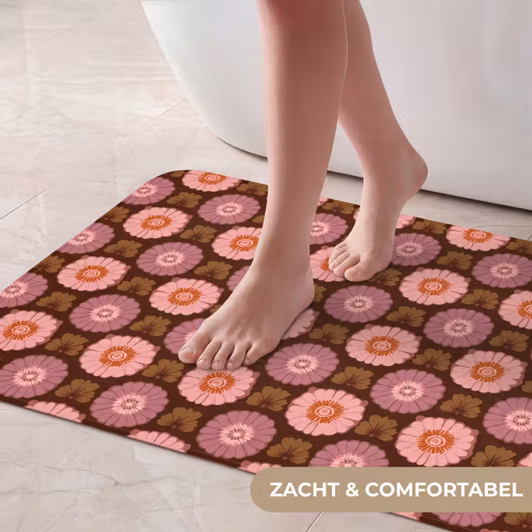 Badmat - Retro - Madelief - Roze — 5