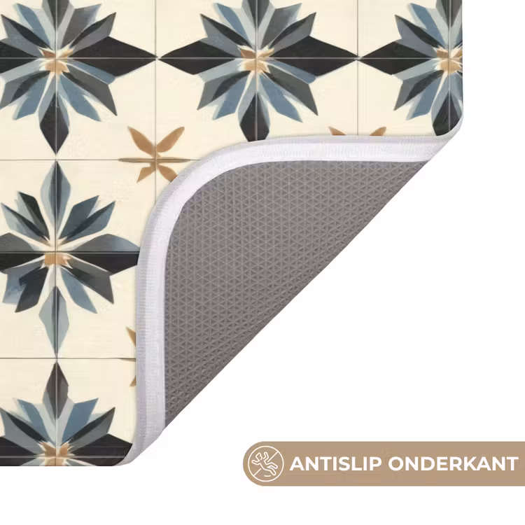 Badmat - Sierlijk - Ornament - Blauw — 3