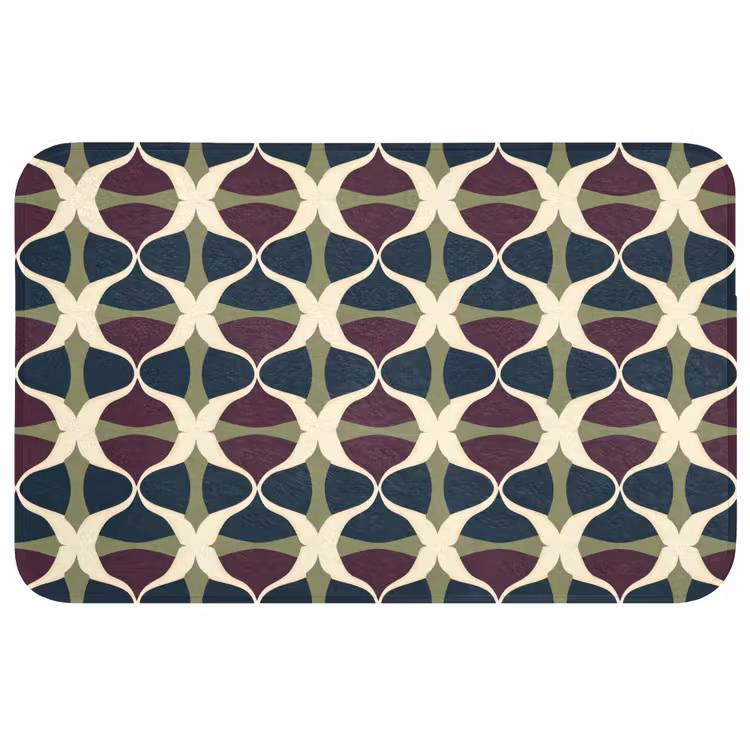 Badmat - Abstract - Retro - Kleurrijk — 1