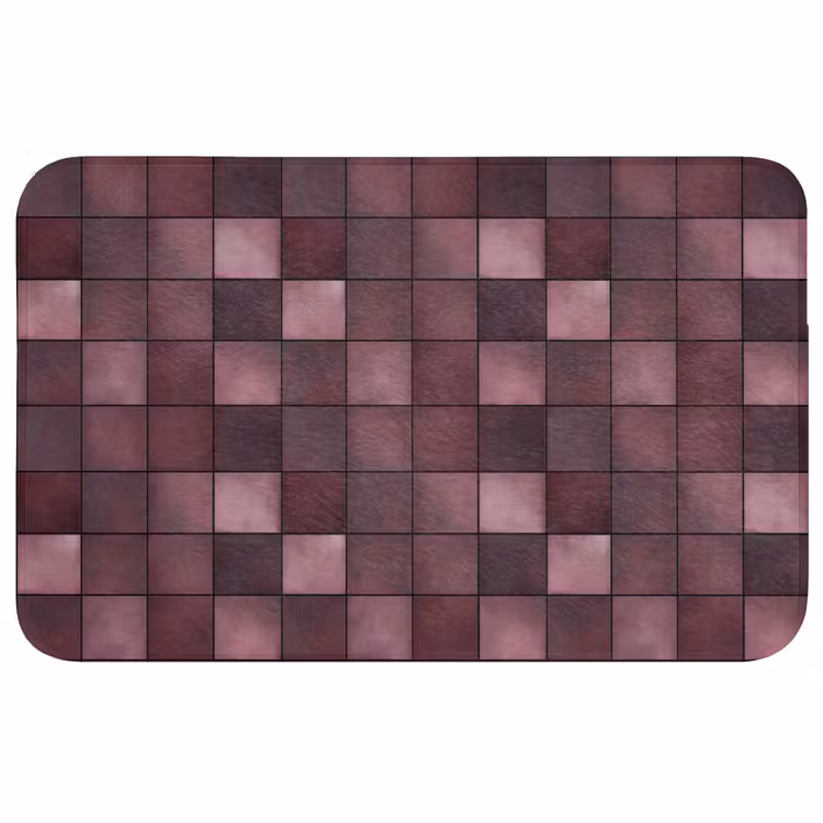 Badmat - Tegel - Patroon - Paars — 1