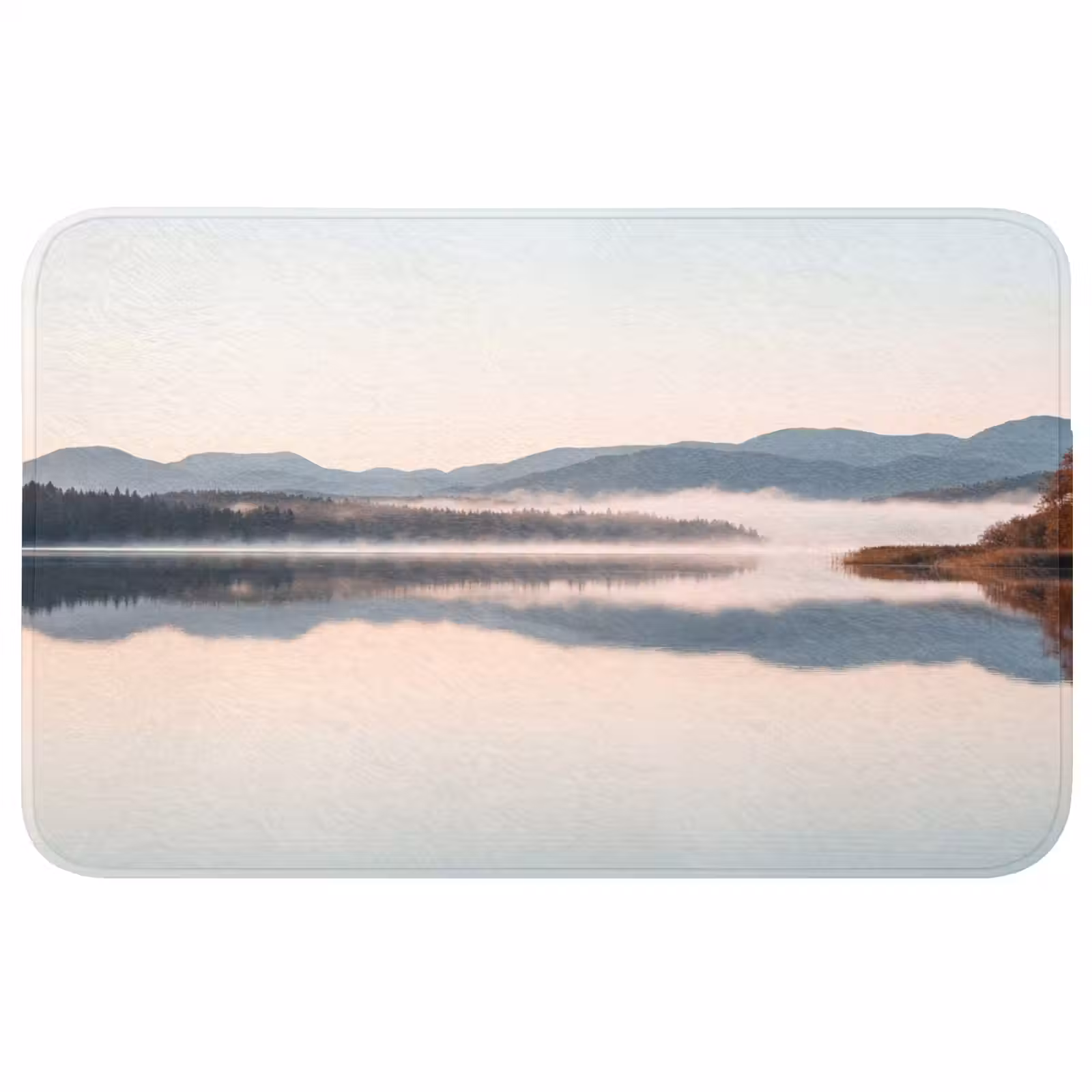Badmat - Water - Bomen - Mistlaag — 1