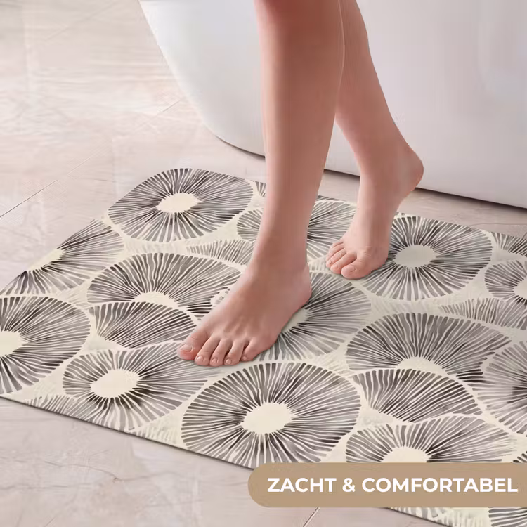 Badmat - Cirkels - Patroon - Zwart — 5