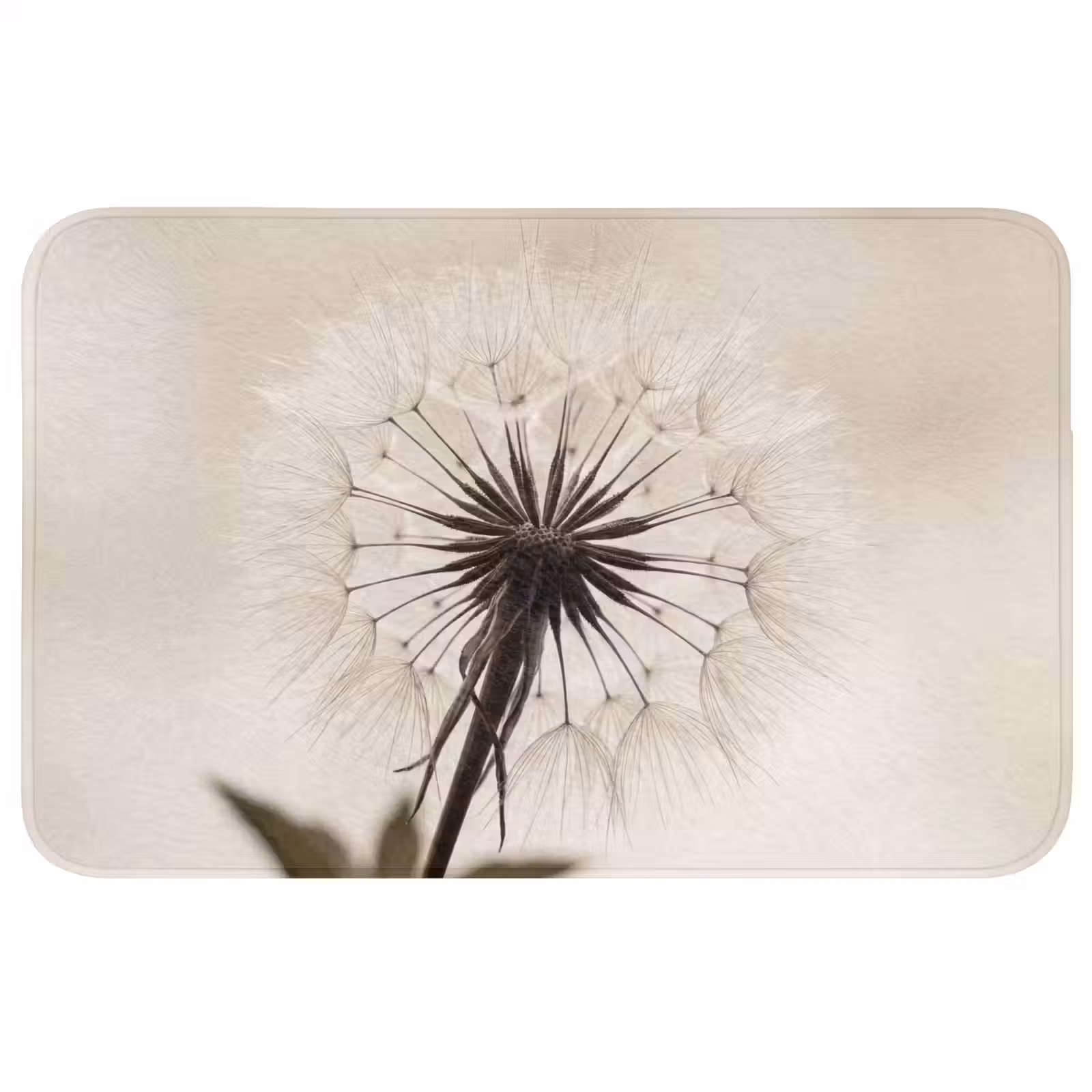 Badmat - Paardenbloem - Minimalistisch - Wit — 1