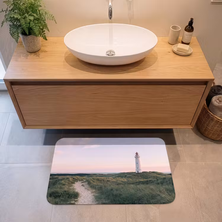 Badmat - Vuurtoren - Duinlandschap - Zee — 2
