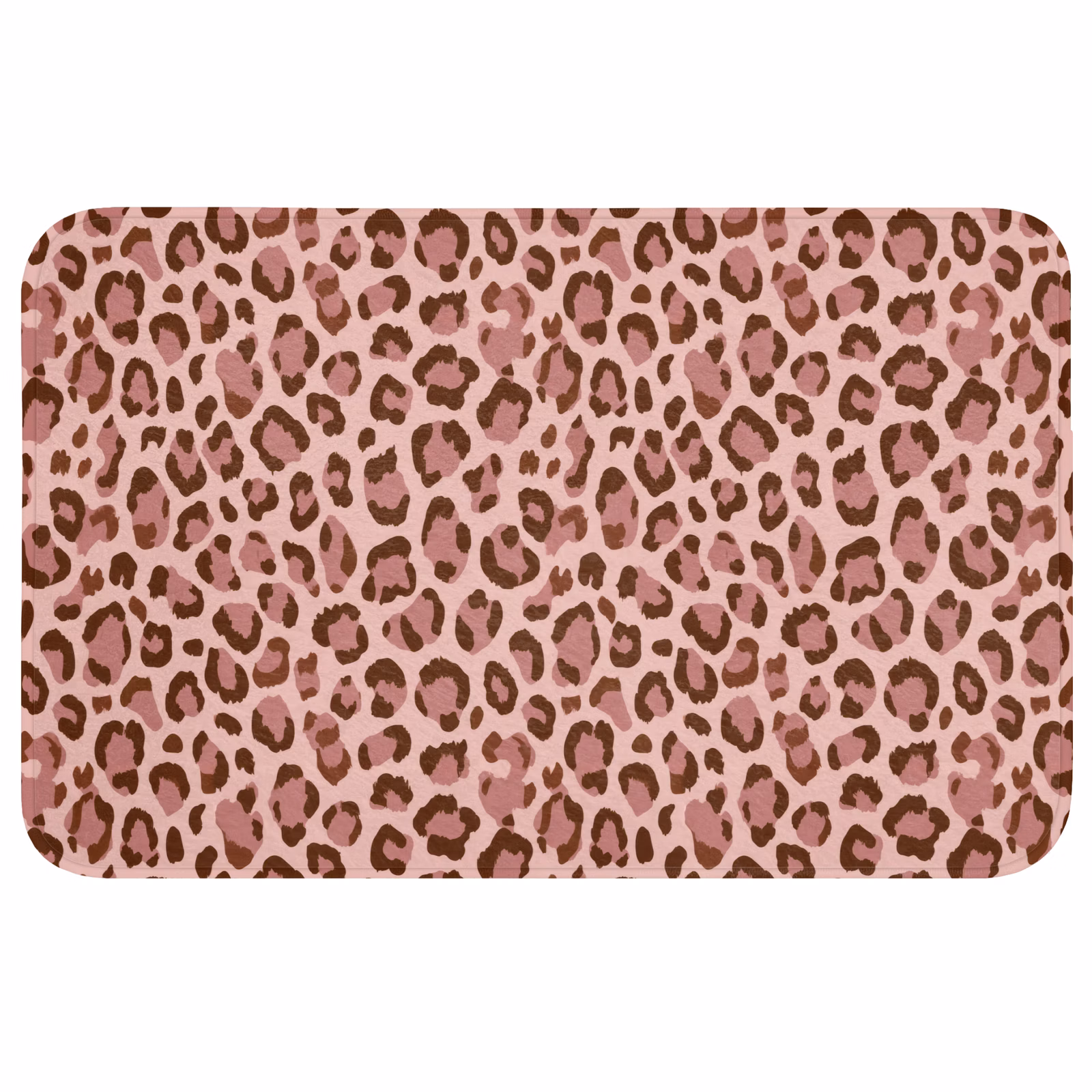Badmat - Luipaard - Patroon - Roze — 1