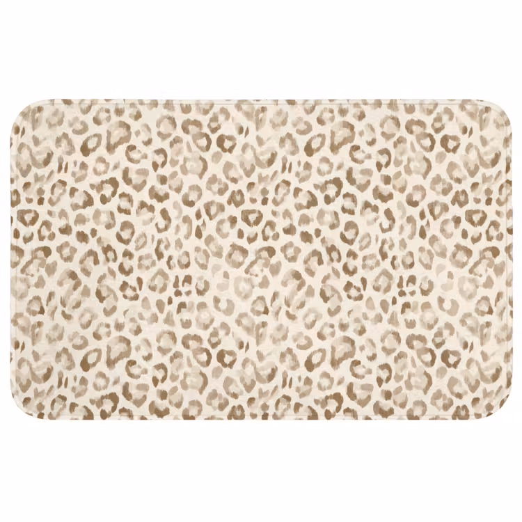Badmat - Luipaard - Klassiek - Beige