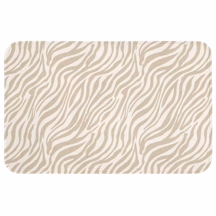 Badmat - Zebra - Patroon - Beige — 1