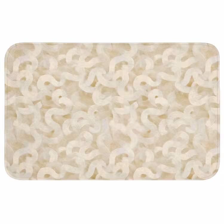 Badmat - Abstract - Lijnen - Beige — 1