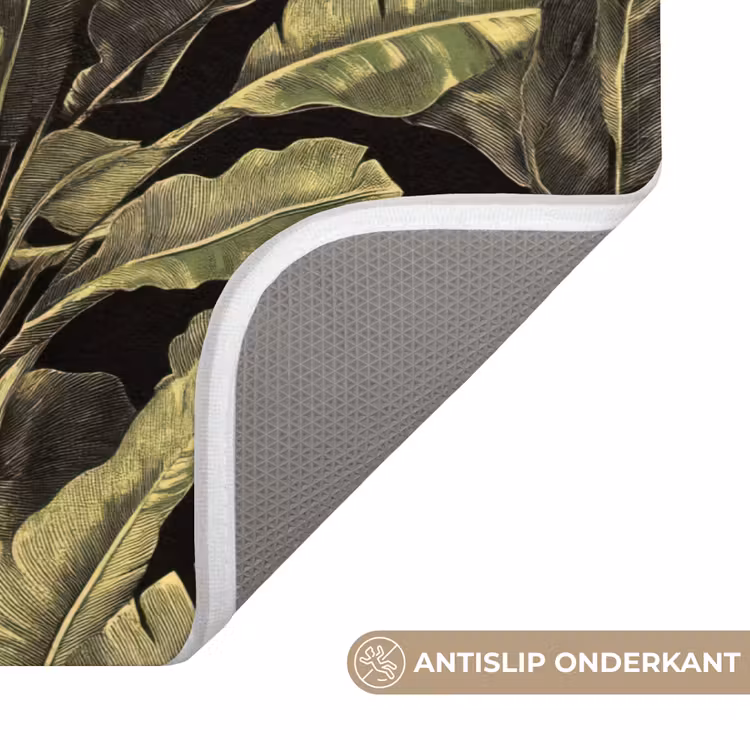 Badmat - Botanisch - Bladeren - Groen — 3