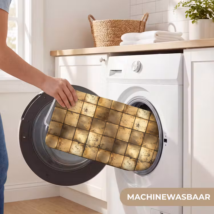Badmat - Geometrisch - Tegels - Goud — 7