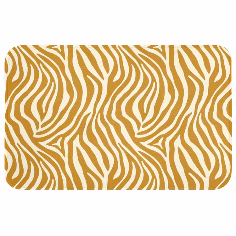 Badmat - Zebra - Klassiek - Oker - Geel — 1