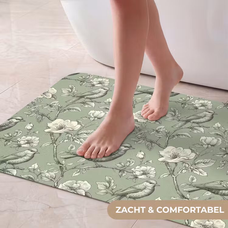 Badmat - Klassiek - Botanisch - Groen — 5