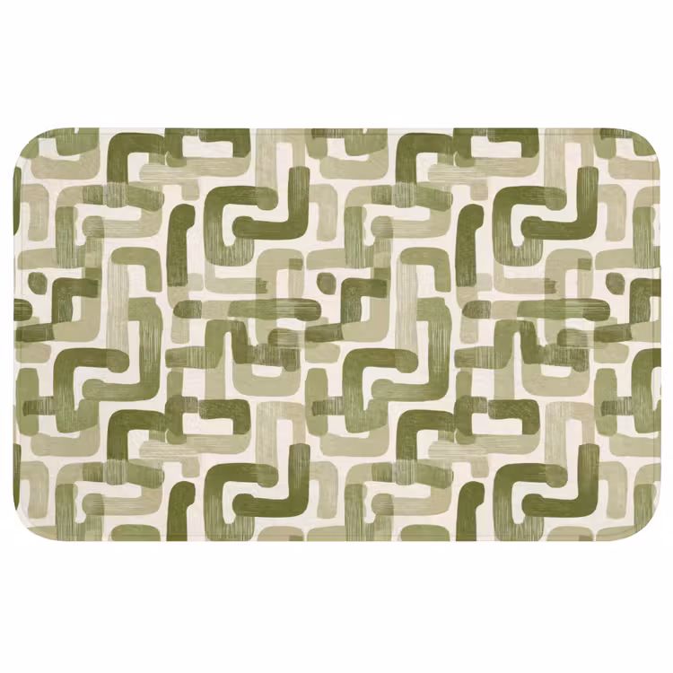 Badmat - Modern - Grafisch - Groen