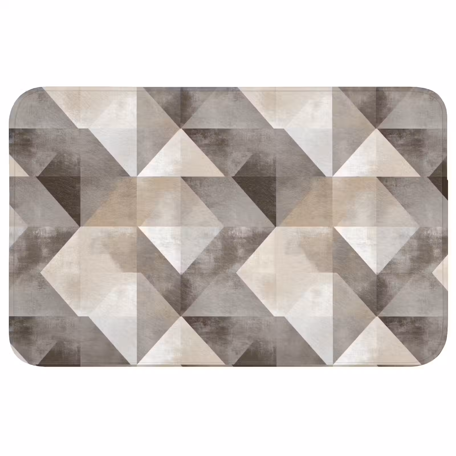 Badmat - Geometrisch - Motief - Aardetinten — 1