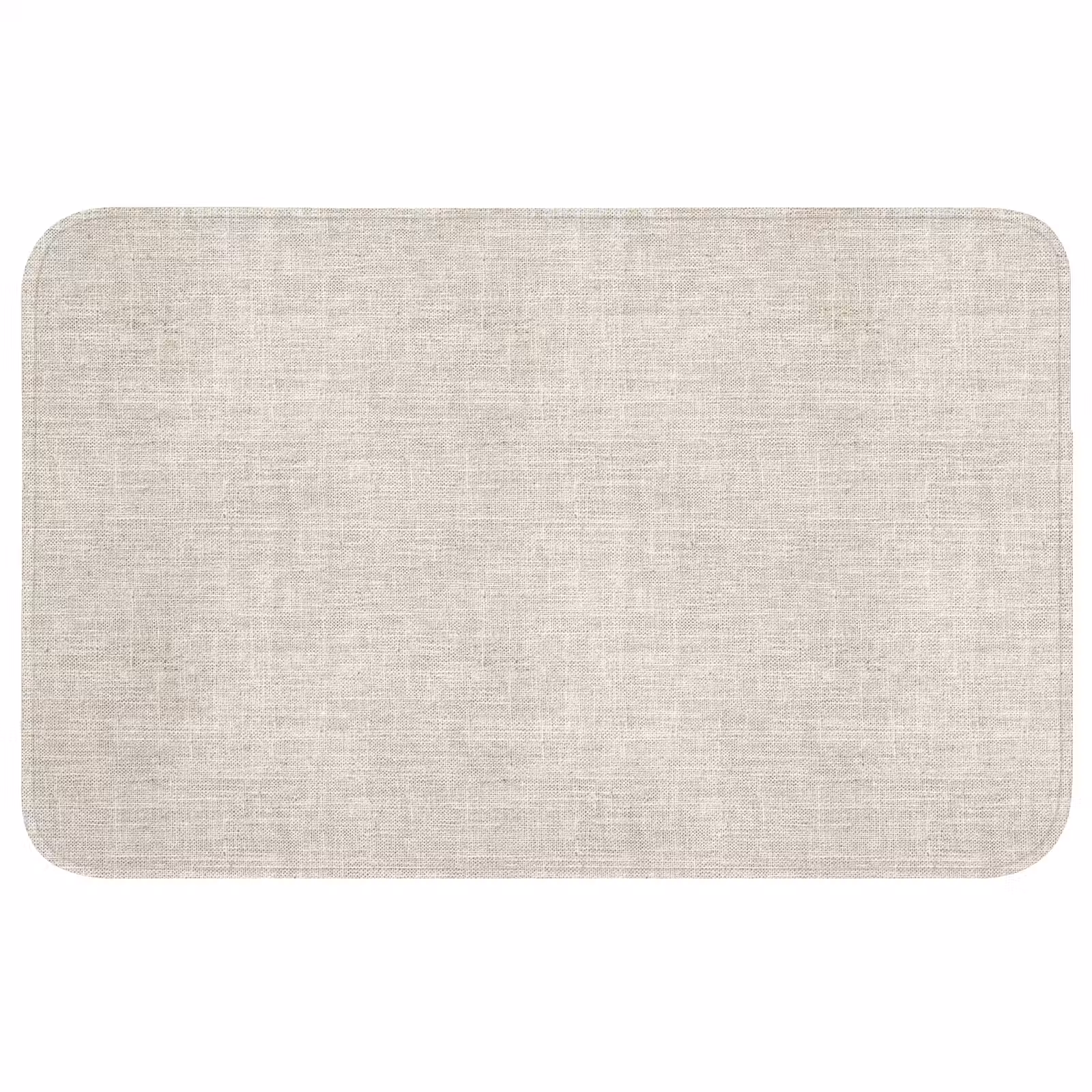 Badmat - Linnen - Textuur - Beige — 1