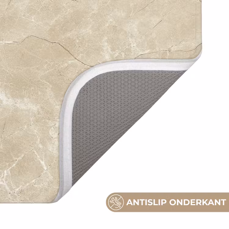 Badmat - Lichtbeige - Marmer - Diffusie adering — 3