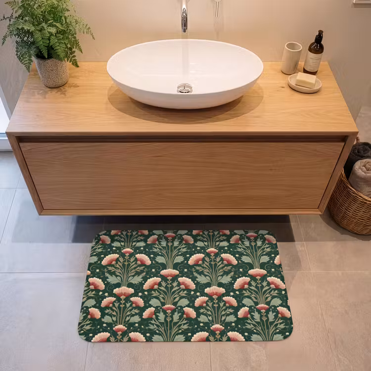 Badmat - Patroon - Botanisch - Kleurrijk — 2