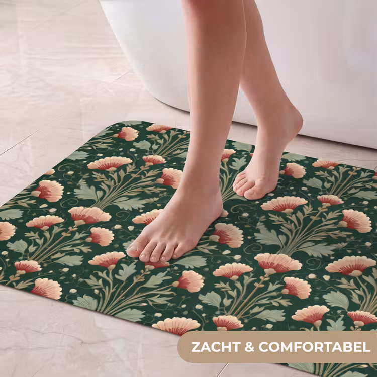 Badmat - Patroon - Botanisch - Kleurrijk — 5