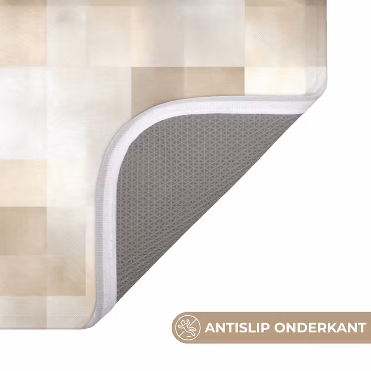 Badmat - Textuur - Linnen - Beige — 3