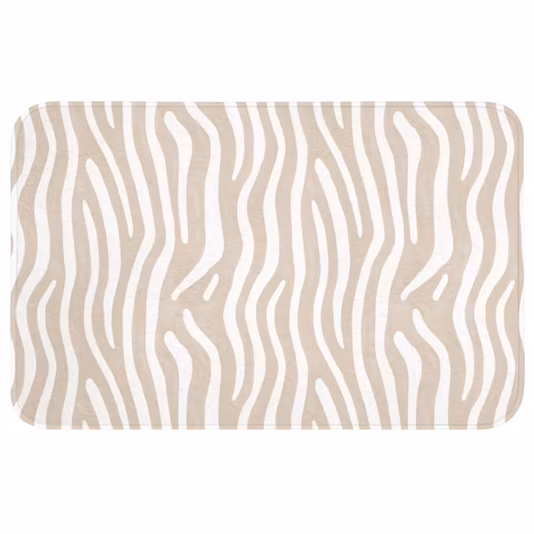 Badmat - Abstract - Zebra - Beige
