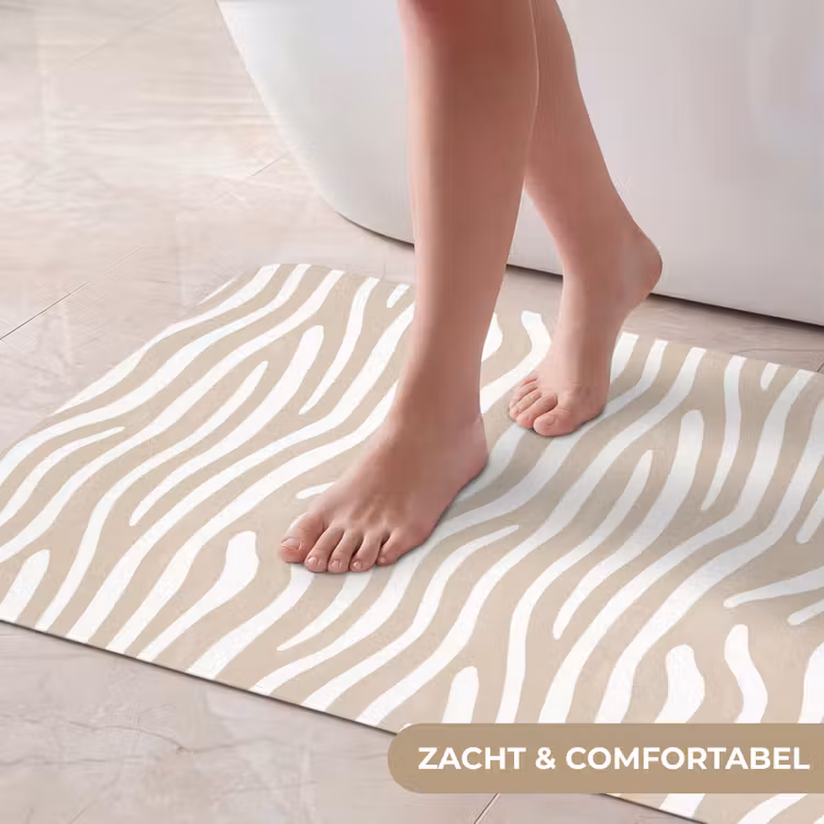 Badmat - Abstract - Zebra - Beige — 5