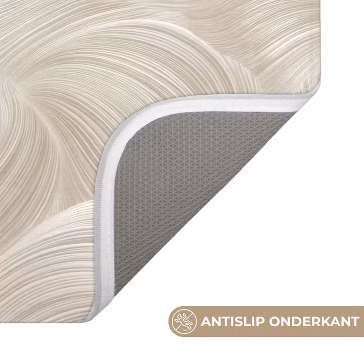 Badmat - Lijnen - Waaier - Beige — 3