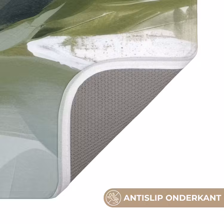 Badmat - Natuur - Abstract - Groen - Penseelstreken — 3