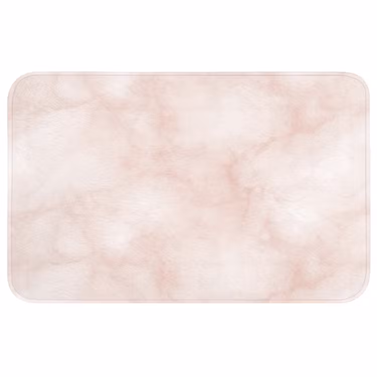 Badmat - Roze - Marmer - Crème