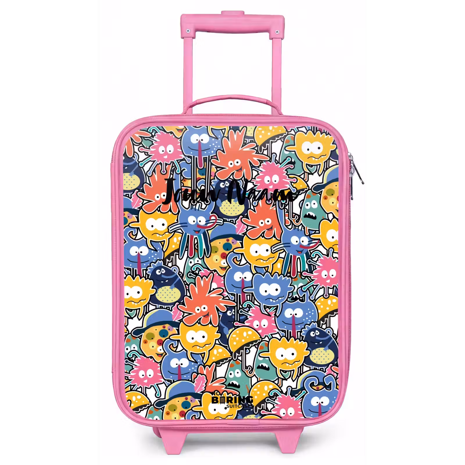 Kinderkoffer - Roze - Beestjes met Grote Oogjes — 1