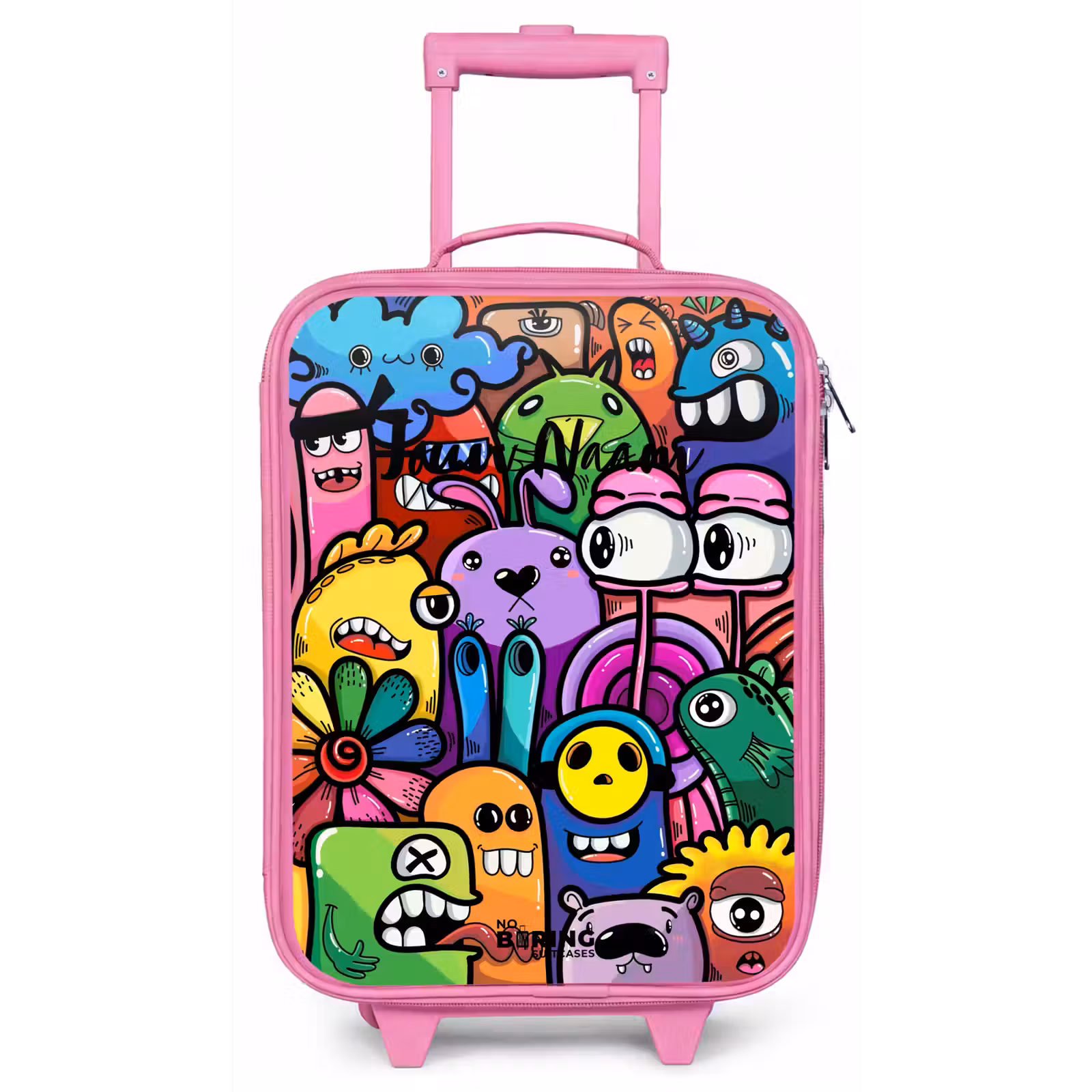 Kinderkoffer - Roze - Grappige kleurrijke monsters — 1