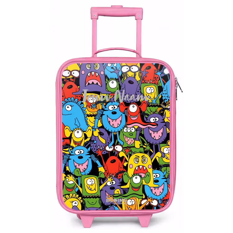 Kinderkoffer - Roze - Monsters met Felle Kleuren — 1