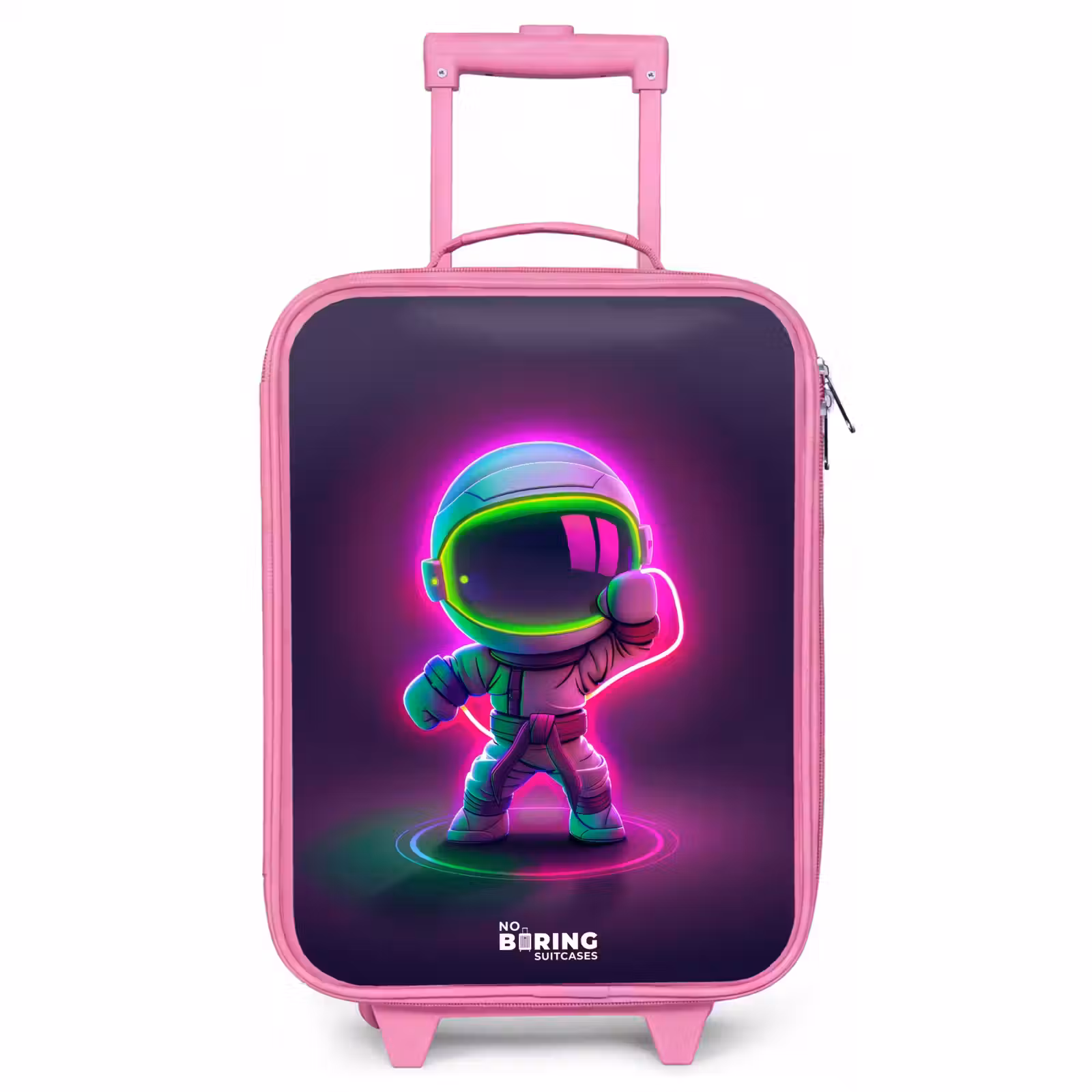 Kinderkoffer - Roze - Space karate neon — 1