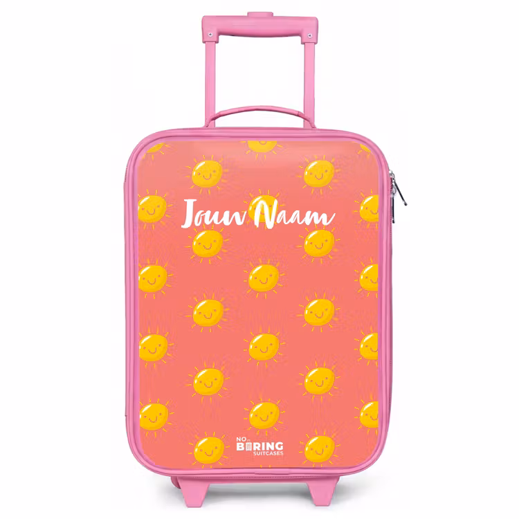 Kinderkoffer - Roze - Sunny situation koraal — 1