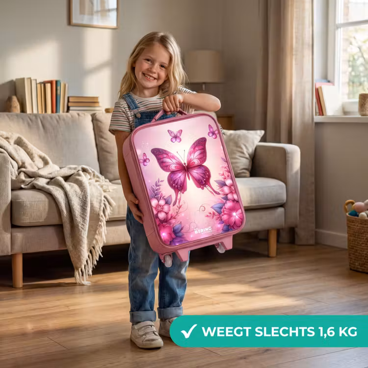 Kinderkoffer - Roze - Vlindervallei — 2