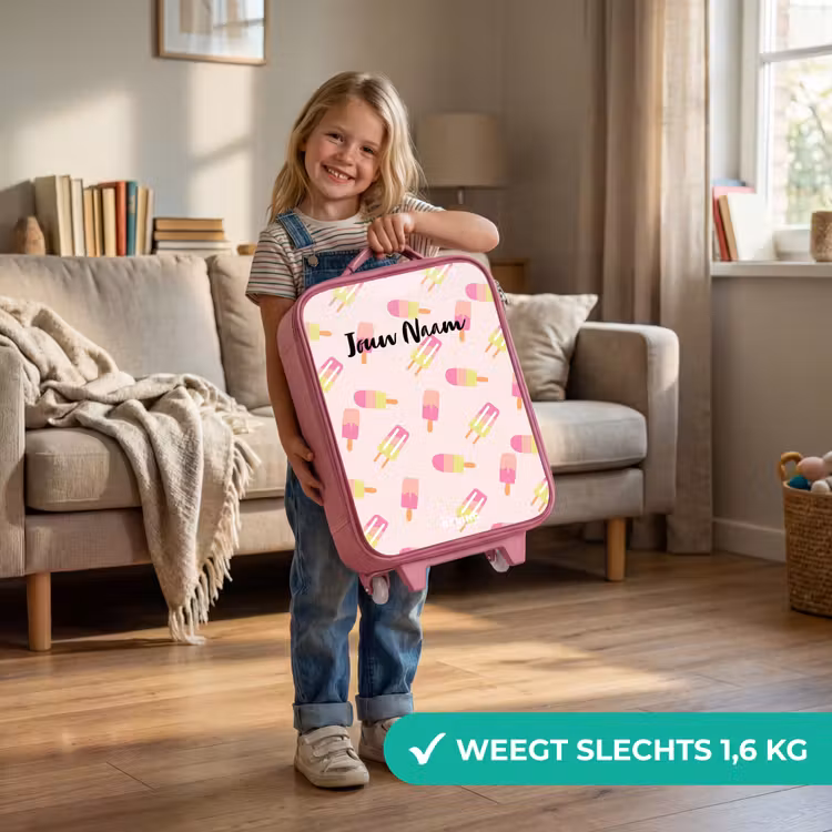 Kinderkoffer - Roze - Wervelende waterijsjes — 2