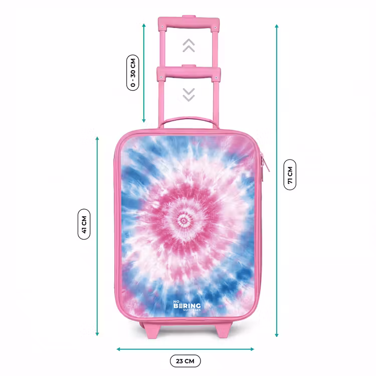 Kinderkoffer - Roze - Tie dye - Abstract - Blauw - Roze — 5