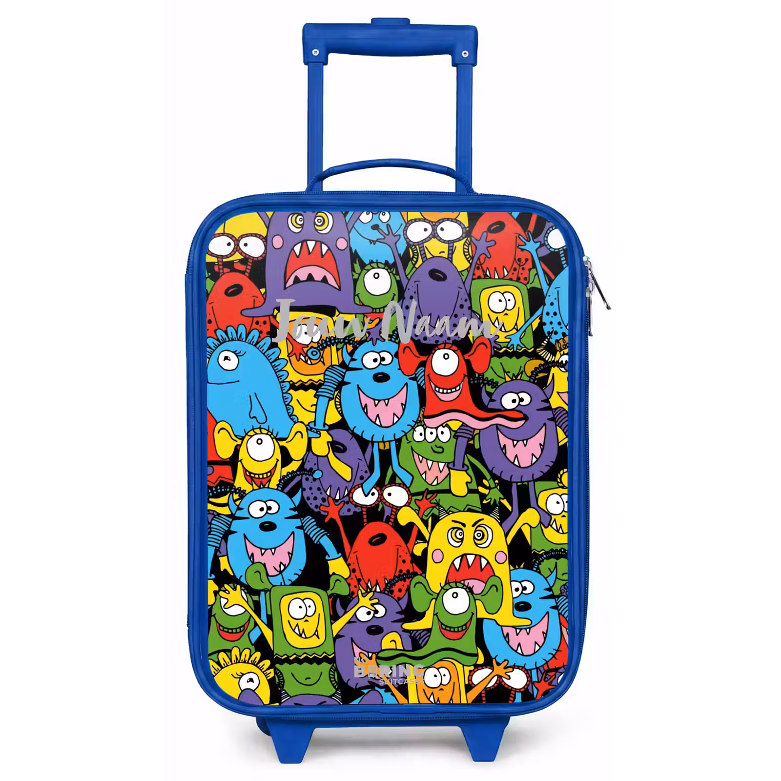Kinderkoffer - Blauw - Monsters met Felle Kleuren — 1
