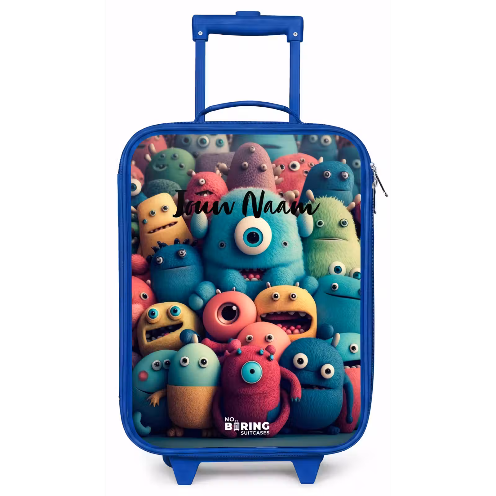 Kinderkoffer - Blauw - Zachte en bolle monsters — 1