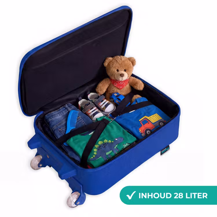 Kinderkoffer - Blauw - Beestjes met Grote Oogjes — 5
