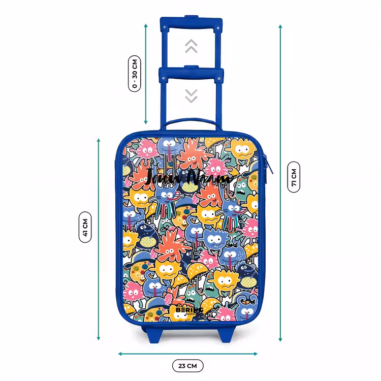 Kinderkoffer - Blauw - Beestjes met Grote Oogjes — 6