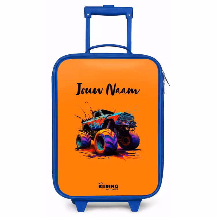Kinderkoffer - Blauw - Rainbow Wheels — 1