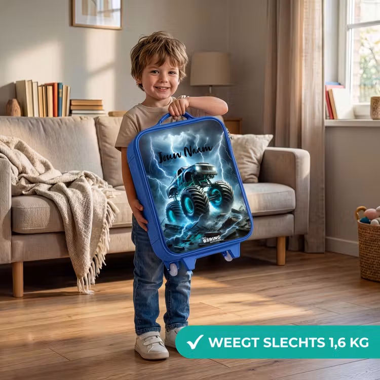 Kinderkoffer - Blauw - Thunder Wheels — 2