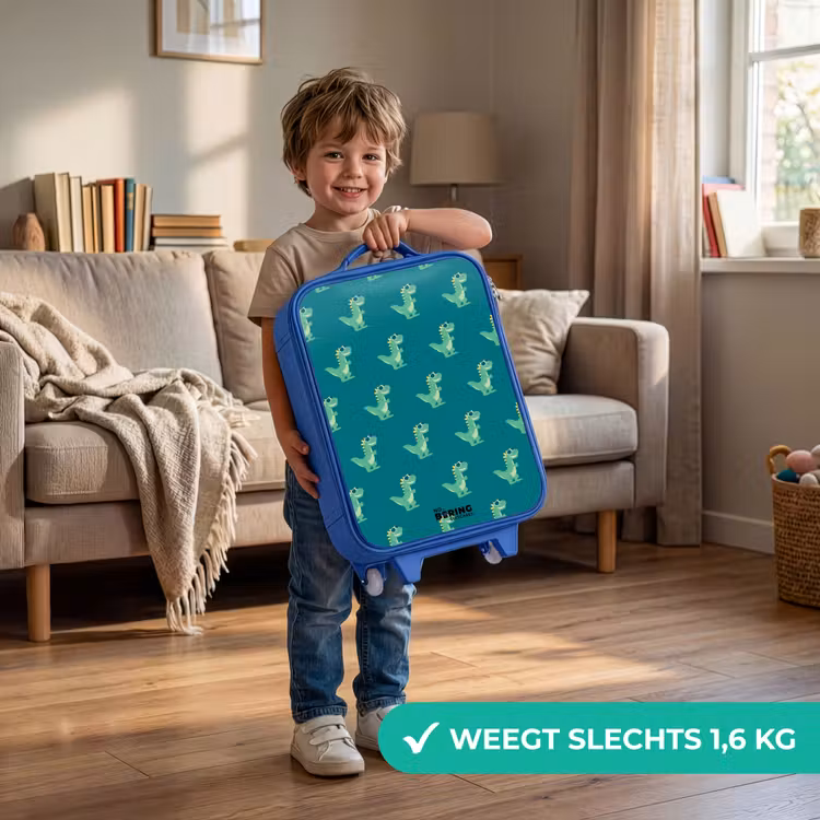 Kinderkoffer - Blauw - Tyranosaurus specs — 2
