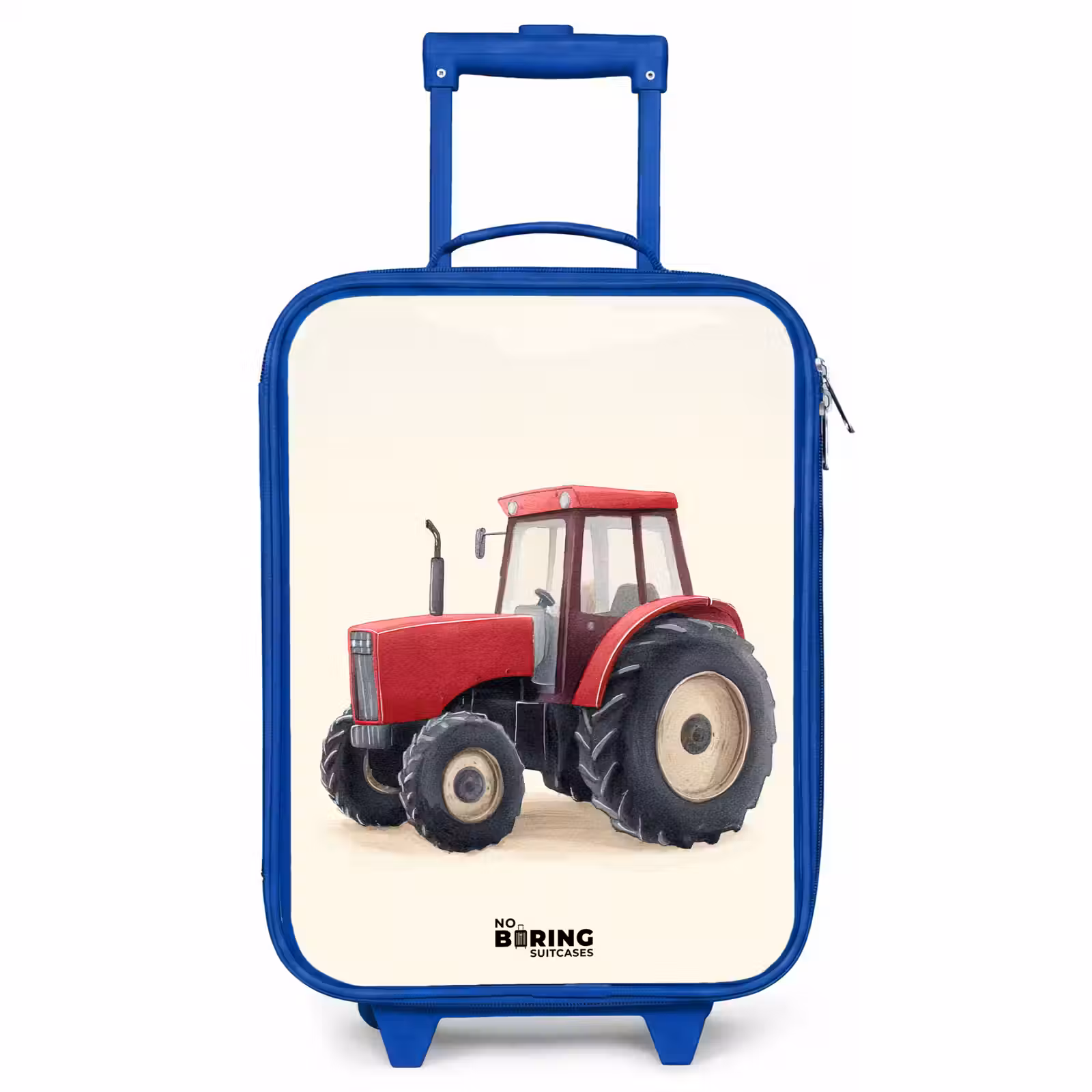 Kinderkoffer - Blauw - Tractor - Getekend - Rood — 1