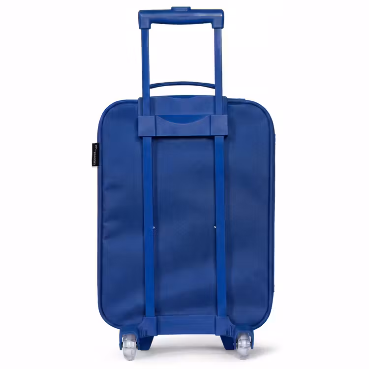 Kinderkoffer met naam - Blauw - Bloemen - Patroon - Roze — 4