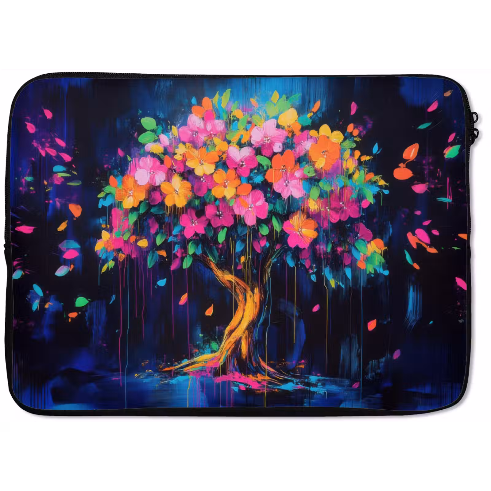 Laptophoes - Boom - Bloemen - Magisch - Gekleurde — 1
